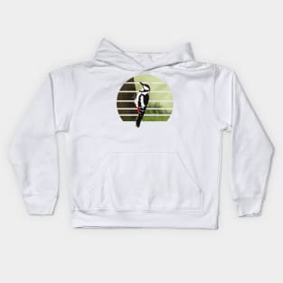 jz.birds Woodpecker Bird Animal Art Kids Hoodie